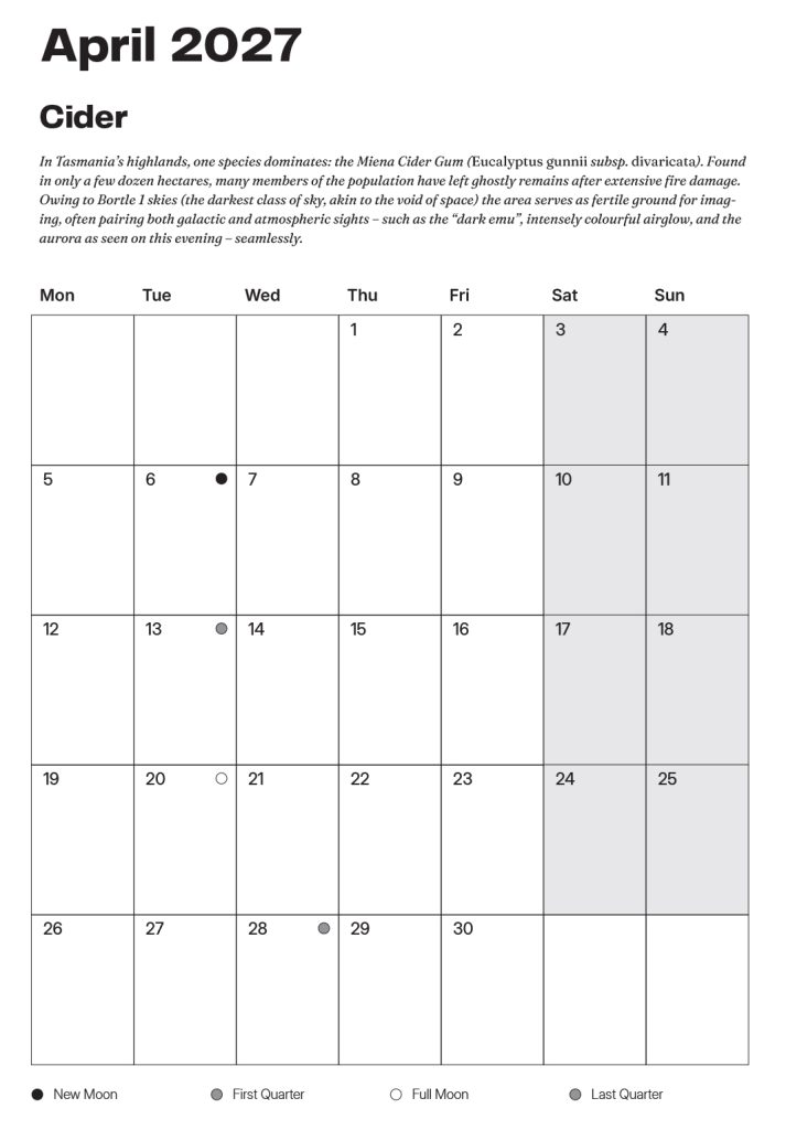 ‘Portraits’ 2027 Wall Calendar